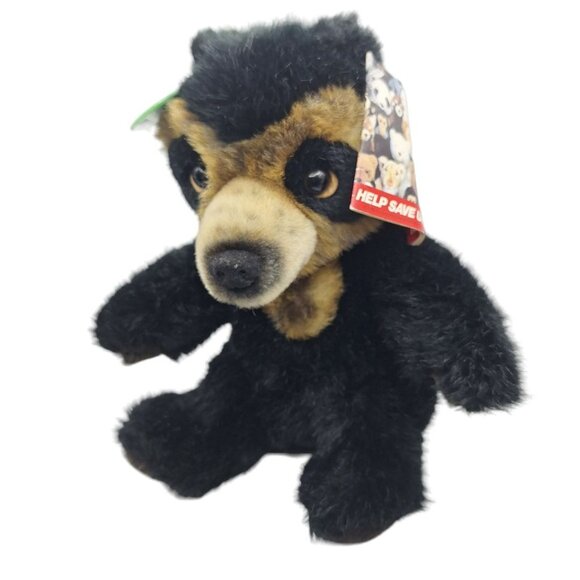 Applause Bear Save World Wildlife Plush Stuffed Animal Small Tags Brown - Picture 6 of 9